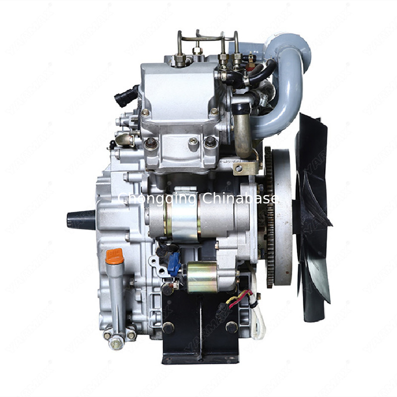 Wassergekühlter Dieselmotor, geräuscharm, 2V80, 17,6 PS, 13,0 kW, V-Twin-4-Takt