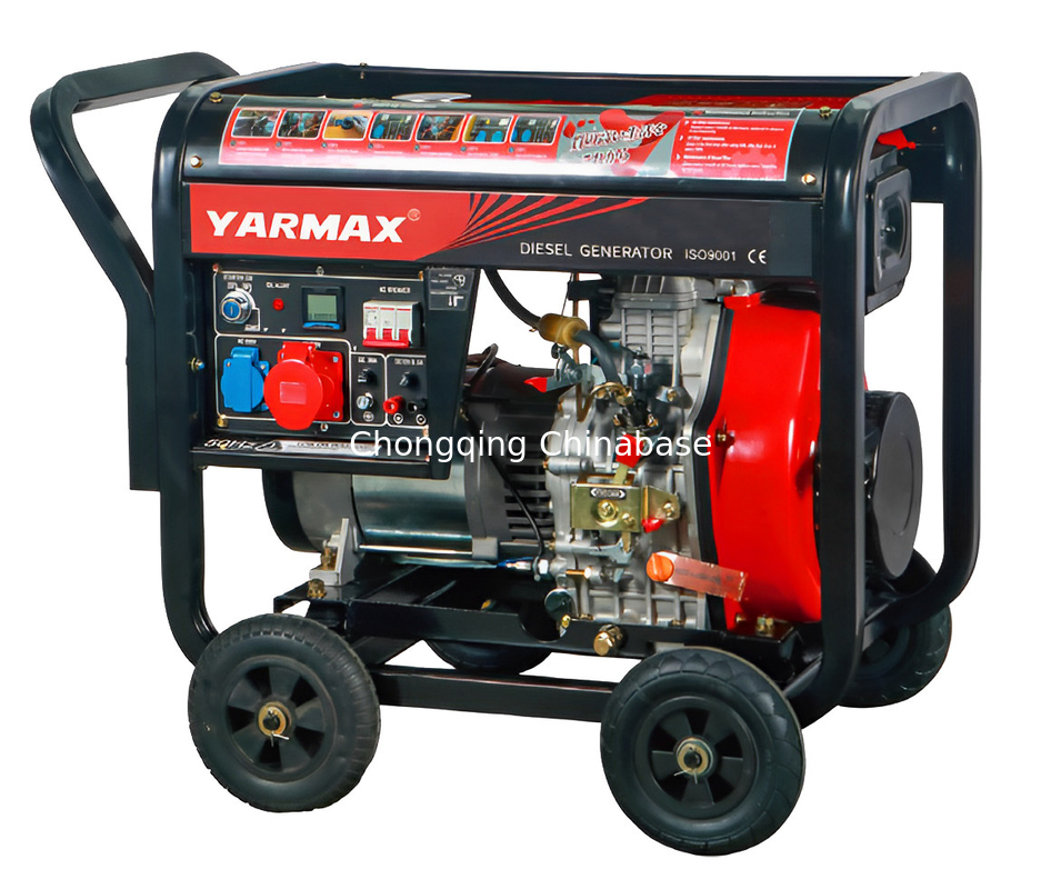 YM8700E DC12V 8,3A Tragbarer Dieselgenerator 6,5 kW 6,0 kW Dieselgenerator