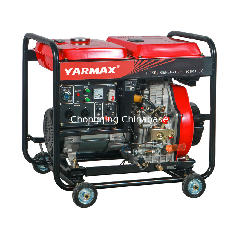 YM8700E DC12V 8,3A Tragbarer Dieselgenerator 6,5 kW 6,0 kW Dieselgenerator