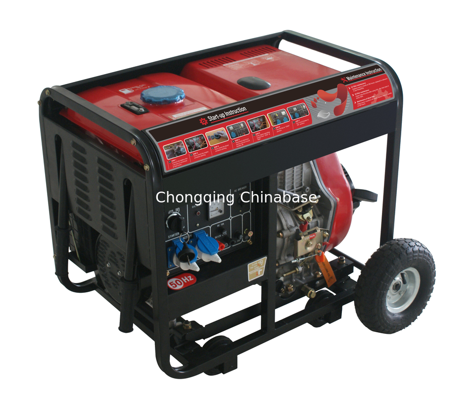 YM9700E 532 ml kleiner Dieselgenerator 7,0 kW 6,5 kW dieselbetriebener tragbarer Generator
