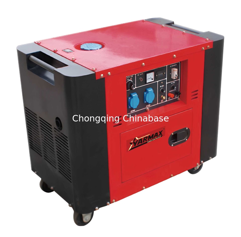 Terminal 220 V 22,7 A 5,0 kW 5,5 kW tragbarer Dieselgenerator YM7700T Silent Generator