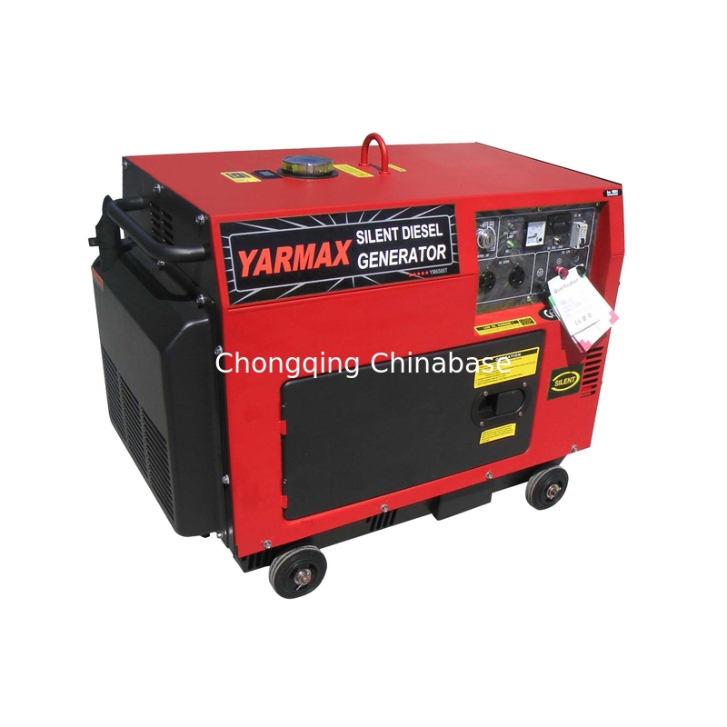 Terminal 220 V 22,7 A 5,0 kW 5,5 kW tragbarer Dieselgenerator YM7700T Silent Generator
