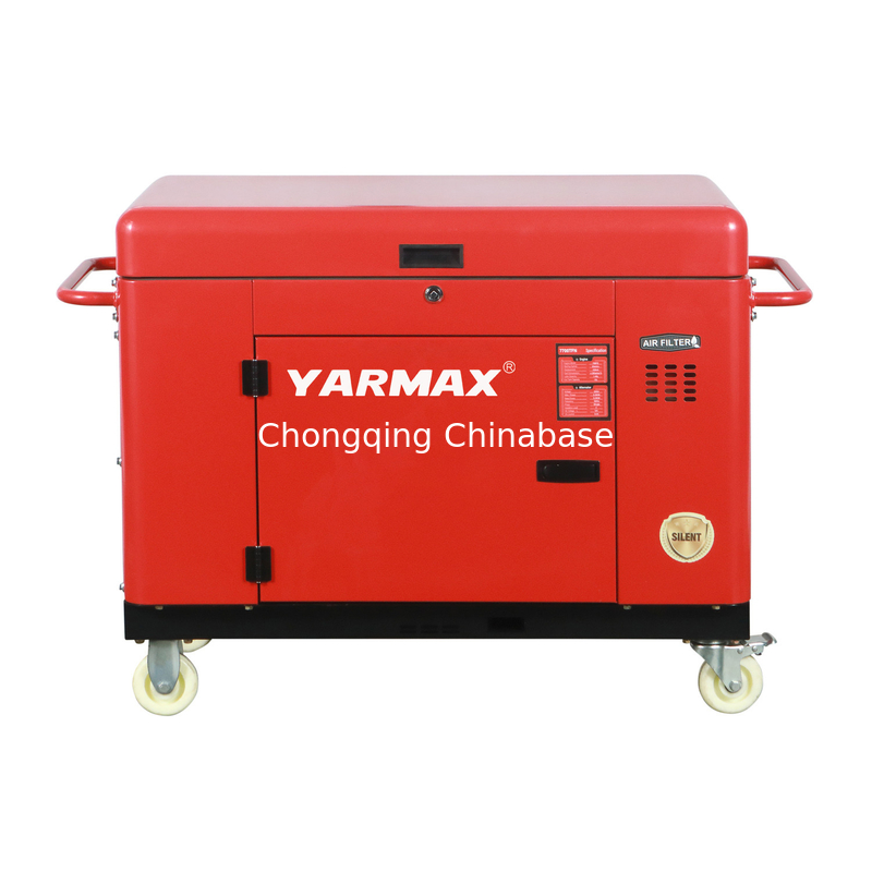YM13800T Tragbarer leiser Dieselgenerator 9,6 kW 10,4 kW 1105FE Einzylinder