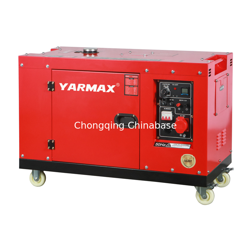 YM13800T Tragbarer leiser Dieselgenerator 9,6 kW 10,4 kW 1105FE Einzylinder