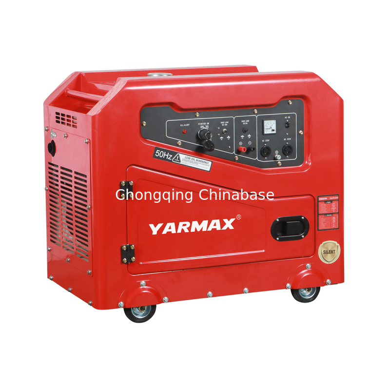 YM13800T Tragbarer leiser Dieselgenerator 9,6 kW 10,4 kW 1105FE Einzylinder