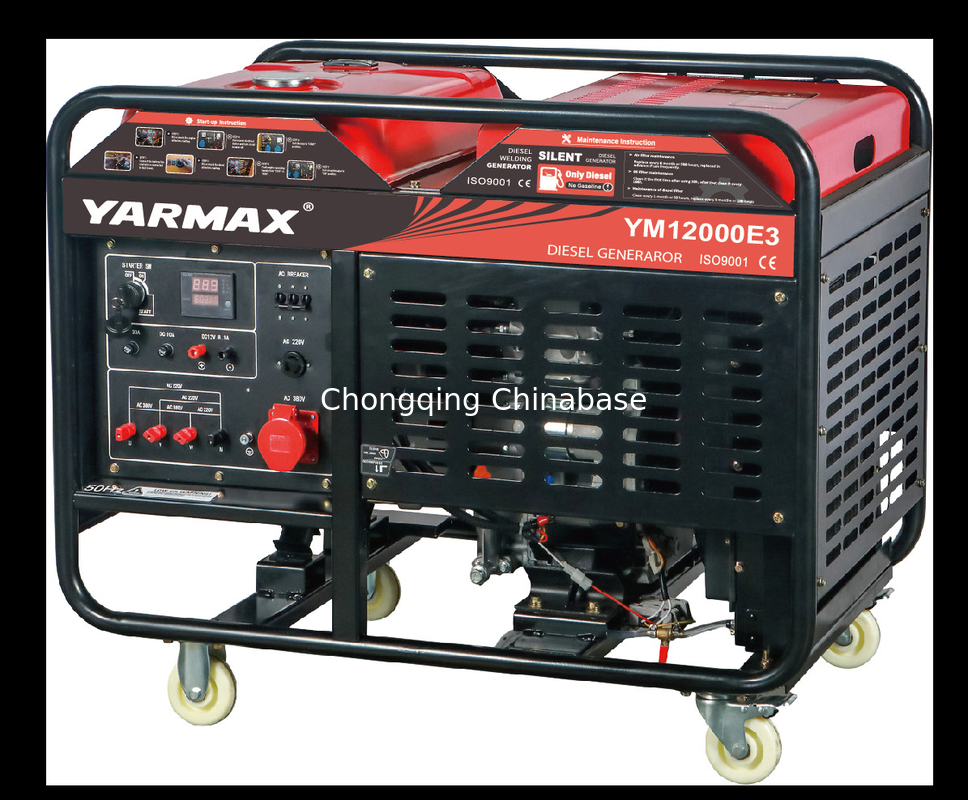 8,8 kW 9,8 kW offener tragbarer Dieselgenerator YM12000E YM2V80 wassergekühlt