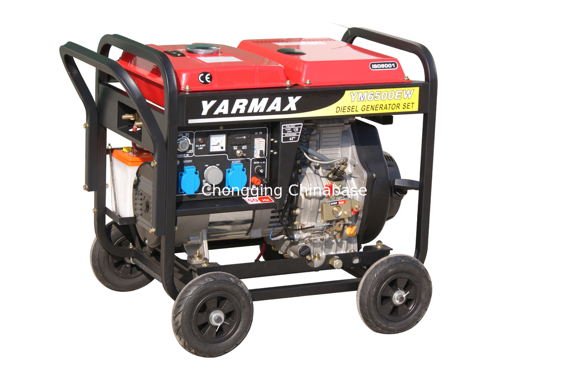 Tragbarer 2-kW-Diesel-Schweißgenerator, luftgekühlt, YM6700, 9,1 A, 50–180 A, 25–30 V