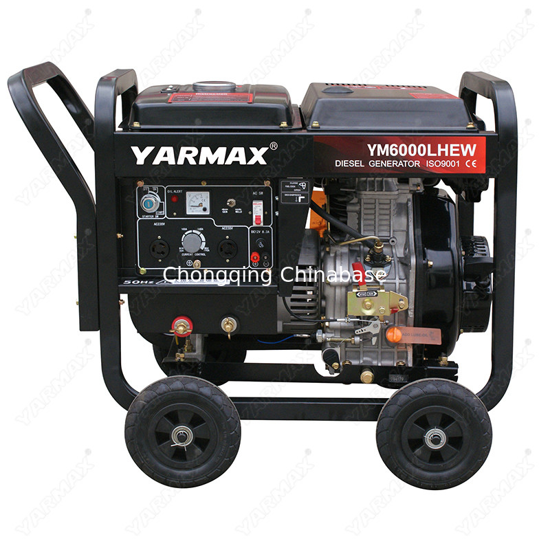 220 V Diesel-Einzylinder-Schweißgenerator YM6700 4,5 kW 20,4 A 25–30 V